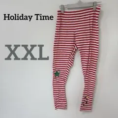 Holiday Time 【XXL】パンツ ストライプ レギンス ルームウェア