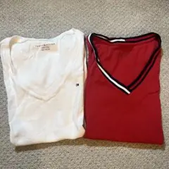 Tommy Hilfiger VネックTシャツ 2枚セット