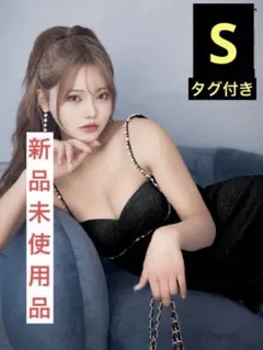 キャバドレスGlossy/カットアウトドレス/新品未使用タグ付き/Sサイズ