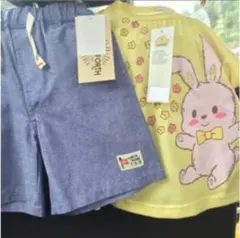 【新品 タグ付き】子供90 ズボン Tシャツ まとめ売り
