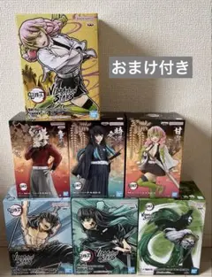鬼滅の刃　時透無一郎　童磨　甘露寺蜜璃　不死川実弥　伊之助　フィギュア7点