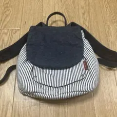 키즈 배낭 데님 스트라이프