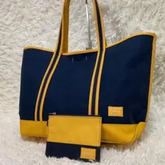 PORTER ポーターガール ボーイフレンド トートバッグ イエロー ポーチ付き