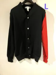 コムデギャルソンシャツ　ポリエステルカーディガン　中古　L