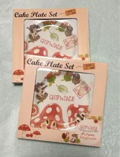 チップ&デール　ケーキプレート4枚セットのサムネイル