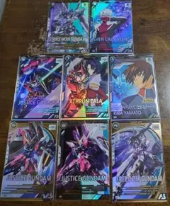 アーセナルベース　フリーダムG　ジャスティスG　キラ　アスラン ノワール等 8枚