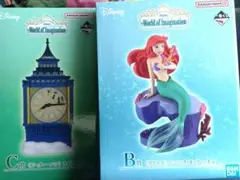 Disney ディズニー　1番くじ　B賞アリエル　C賞 ピーターパン　2個セット