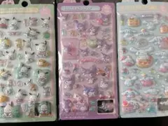 年末限定価格!! ボンボンドロップシール クロミ シナモロール ポチャッコ 3枚