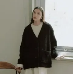 【新品タグ付き】ohga 2025AW コーディガン　CORDIGAN ブラック 2025年最新】OHGA コーディガンの人気アイテム - メルカリ