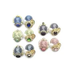 ❤️大きなビジューのリッチなカメオカボション❤️