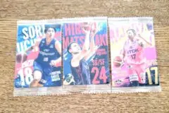 ⭐新品未開封⭐バスケットボール トレーディングカード内田・松崎・中山３枚セット。