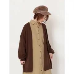 earth music&ecology ゆったりニットカーディガン