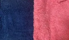 ふわふわファー素材　生地　80x50超 ボア　ピンク