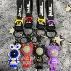 韓国雑貨 宇宙飛行士 キーホルダーセット