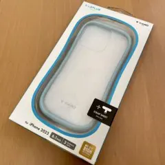 iPhone 15 Pro耐傷・耐衝撃ハイブリッドケース ライトブルー