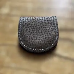 レザー製ブラウンコインケース