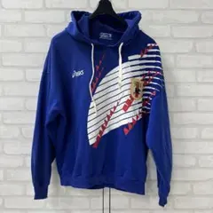 値下げ 90s アシックス asics 日本代表 プルオーバー パーカー Lのサムネイル