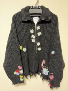 doublet DARNING CUT OFF DRIVERS KNIT S 黒のサムネイル