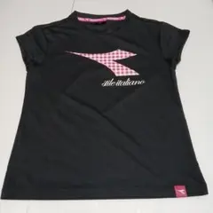 DIADORA Tシャツ ブラック　テニス　ジュニア Mサイズのサムネイル