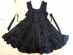 MAM MA マキシマム　ロリィタ　JSK ジャンパースカート　黒　甘ロリ