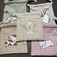 タイトーくじ　ブルーナアニマル　ミッフィーくじ　F賞　巾着ポーチ