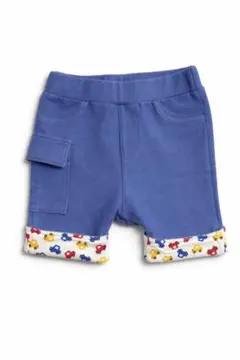 ミキハウス ホットビスケッツ パンツ 80 車柄 折り返し