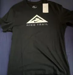 Nike Trail DRI-FIT ブラック Tシャツ、sizeXL
