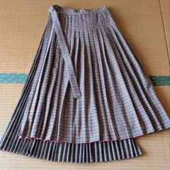 声優☆花澤香菜さん着用☆ZARA☆チェック柄ロングプリーツスカート