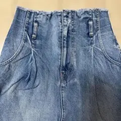 美品　フリンジデニムスカート