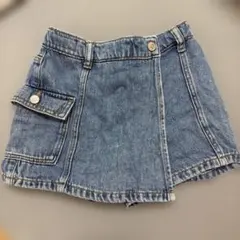 ZARA kidsデニムブルー 半ズボン ポケット付き
