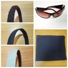 JAPANA ネックウォーマー ＆サングラス ＆カチューシャ 5点セット 防寒