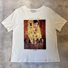 一点物 人気完売品 稀少　ザラ グスタフクリムト　金箔 接吻グラフィックカラーT