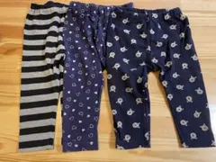 ユニクロ　レギンス　80サイズ3枚セット