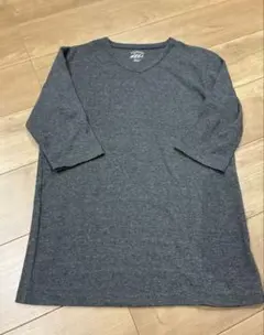 グレー 7分袖 カットソー