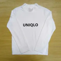 상태좋음 UNIQLO 키즈 리브 플리스 하이넥 긴팔 티셔츠 140