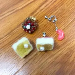 ハンドメイド♡イヤリング　3点セット！