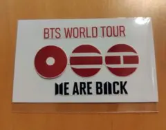 アミボム用シール　BTS WORLD TOURロゴ