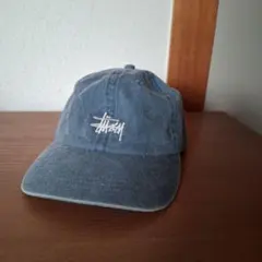 stussy denim baseball cap