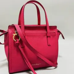 超美品 Ferragamo フェラガモ ガンチーニ エイミー ハンドバッグ