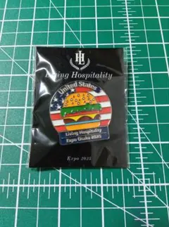 非売品】万博 ピンバッジ アメリカ館 ハンバーガー アメリカ - メルカリ