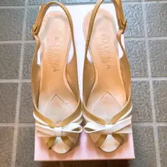 DIANA ヒールサンダル 22cm リボン ハート