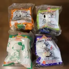 スヌーピー ハッピーセット おもちゃ 4個 まとめ売り PEANUTS 未開封