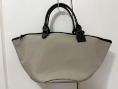 ✨新品✨タンピコ ザンジバル コットキャンバスバッグ 舟形トート 本革 