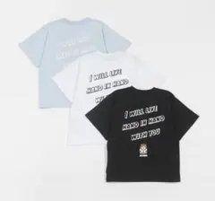 xlarge kidsメッセージロゴファニーゴリラ半袖Tシャツ