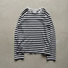 90s agnes b. border l/s ボーダー ロンt 白 黒
