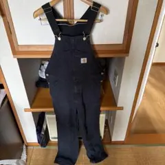 Carhartt ダック地 オーバーオール ブラック - メルカリ