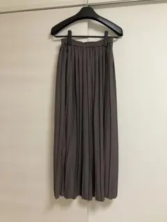 ルクールブラン　秋色プリーツロングスカート