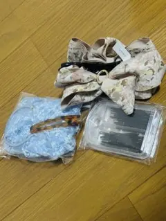リボン・レースヘアアクセ　髪留め　バレット　ピン　ヘアピン　クリップ　シュシュのサムネイル