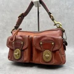COACH ソーホー スエードレザーハンドバッグ ボルドー ミニボストン 