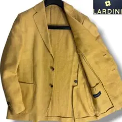 J7411 美品 ラルディーニ リネンアンコンジャケット ブラウン系 48